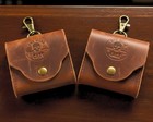 Leather Fly Wallet One More Cast Brown Fly Fishing Gear Compact