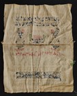 1920s Antique Cross Stitch Sampler Paragon Know My Stitches Primitive Early 