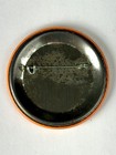 Vtg 70s I Just Got Laid Pinback Button Pin Badge Chick Chicken Egg Funny Orange