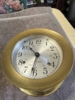 Vintage Seth Thomas Brass Ship s Bell Maritime Clock - Helmsman E537-001