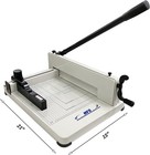 Hfs r  Heavy Duty Guillotine Paper Cutter - 12  Commercial Steel A4 Trimmer