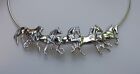 Running Horses Necklace Omega Chain Sterling Silver Beverly Zimmer Horse Jewelry