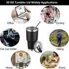 2 Replacement Lids For 30oz Stainless Steel Tumbler Travel Cup - Fits Of Inner D