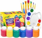 Kids Painting Set  Washable Paint For Kids 6 Colors  7 Paintbrushes  Paint Pa   