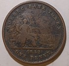Canada - 1852 Quebec Bank Token One Penny Deux Sous Province Du Canada