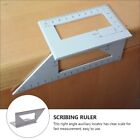 Healifty T Square Ruler Saddle Layout Square Gauge Woodworking Scribing Ruler   