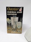 Vintage Osterizer Blender Icer Attachment   Nib Stainless Steel Container