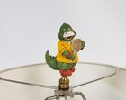Finial Alligator Tennis Player  Lampshade Top Cute Animal Figurine Lamp Shade