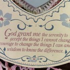 Vintage Dexsa Quote With Lamb Heart Lace Flower Details Hanging Wall Art Plaque