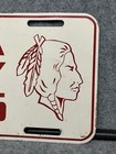 Pequea Valley Braves High School Football License Plate Metal Booster Read Desc