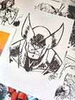 Wolverine 11x17  Original Art Signed By Artist Michael Fulcher