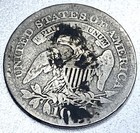1820 Capped Bust Dime 10c Vg Details Obverse Scratch - 1989
