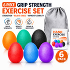 Hand Therapy Stress Balls    6 Pack Grip Exercise Balls For Adults  Rehab   Relief
