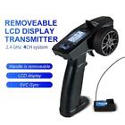 2 4g 4ch Lcd Display Waterproof Rc Car Remote Controller Transmitter W  Receiver