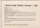 Macho Man Randy Savage  macho Madness -- 1990 Classic Wwf  126 Wrestling Hof Rip