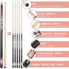 Pool Cue Stick Set  58 Inch Pool Cues 18 21oz Canadian Maple Professional