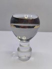 Vintage Fabulous Clear Glass Decanter Bottle Stopper Only 3    Tall