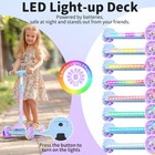 Beleev Kids Scooter With Led Light-up Wheels   Deck  3 Wheel 20x5x35   Purple