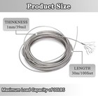 Picture Frame Wire For Hanging  Hanging 100 Feet  30m   Silver 