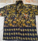 Men   s African Shirt Short Sleeve Button Down Shirt  Collar   Front Pocket  Xl