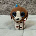Ty Muddles Mini Baby Beanie Boo Beagle Puppy Dog Keychain Charm