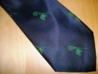 Navy Blue   Green Lax Lacrosse Sticks   Helmets Neck Tie 57  L X 3 75  W  e091 