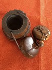 Inro Makie Netsuke Ojime Japanese Antique Vintage Box Case Samurai Busho Japan