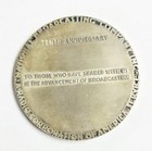 Rare 1926   1936 Nbc Tv 10th Anniversary Silver Commemorative Medal