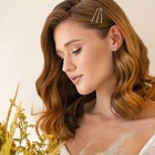 Mini Bobby Pins  50pcs 1 37 Inch Small Wavy Hair Pins Metal Hair Clip Gold