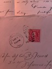  1916 Handwritten Letter With Stamped Fancy Postmarked Envelope Antique