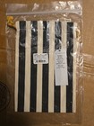 Lele Sadoughi Women s Jewelry Dust Bag Black Wihte Stripe 4 X 6 Drawstring Pouch