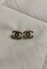 Chanel Gold Cc Stud Earrings  