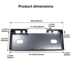 New 1 2  Quick Tach Attachment Skid Steer Mount Plate Adapter Loader