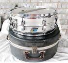 Vintage 1970 s Ludwig Acrolite 14x5  Snare Drum 8 Lug Blue olive Badge W case