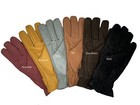 Men s Genuine Nubuc Suede Leather Winter Gloves W  Fleece Lining  S- 3xl
