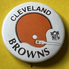 1970 Cleveland Browns Vintage Nfl Afl Football Pin Button Pin Badge 1  1 4  Old
