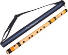 Bamboo Flute  C Natural 7 Hole Right Hand Bansuri Size 19 Inches With Free Bag
