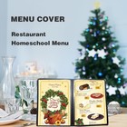 2pcs Menu Covers 8 5  X 11  2 Pack 4 Page   8 View - X 11   Black 