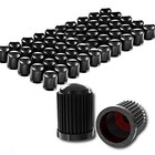 Pack Of 50 Plastic Valve Stem Caps With O Rubber Seal For Tire Valve Stems