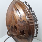 New England Patriots Brass Metal Football With Stand Vintage Collectible Rare