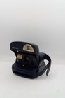 Vintage Polaroid 600 Instant Film Camera     Dark Blue With Rainbow Stripe