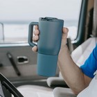 Br  mate M  v - 25oz 100  Leak Proof Insulated Coffee Mug With Handle   Lid