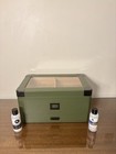 Klaro Humidors - Military Green Glass Top Humidor - Holds 70-100 Cigars
