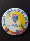 Chicago 1988 Old Style Jazz Festival Pinback Button Heileman s Old Style Beer