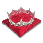 Cherry Red Crushed Velvet Tiara   Crown Display Pillow  4 Sizes  5 5 To 8 5 Inch