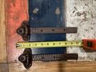 2 Hduty 9 1 2  Vtg Style New Repro Strap Hinges Cast Iron Door Gate Shed Cabinet