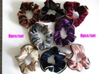 8pc set Of Velvet Hair Scrunchies Ponytail Holders Elastic Hair Bands Elaborated