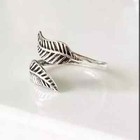 925 Sterling Silver Adjustable Leaf New Year  Christmas Toe Ring For Women