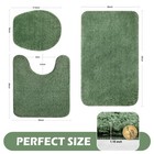 Baahrnom Bathroom Rugs Sets 3 Piece With Adjustable Toilet Seat Cover 17 5 x 15 