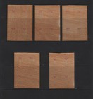 Caribbean Stamp Collection Mnh Set Of 5 1874 Libra Error Blocks Of 4